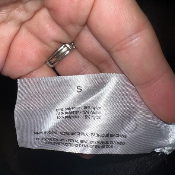 EUC Ella Moss Knit Cardigan Sweater Black Womens Sz Small Long Open Front - Picture 7 of 9